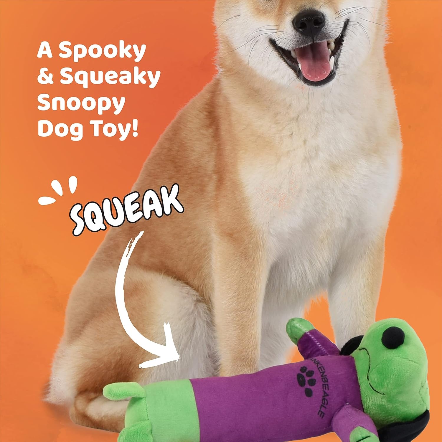 Snoopy Halloween Frankenbeagle & Snoopy Dracula Clipstrip, 12Pc |12' Large Dog Toys Bulk Order |Bobo Body Large Snoopy Plush Dog Toys for Pet Boutiques & Small Businesses, (FF15729)