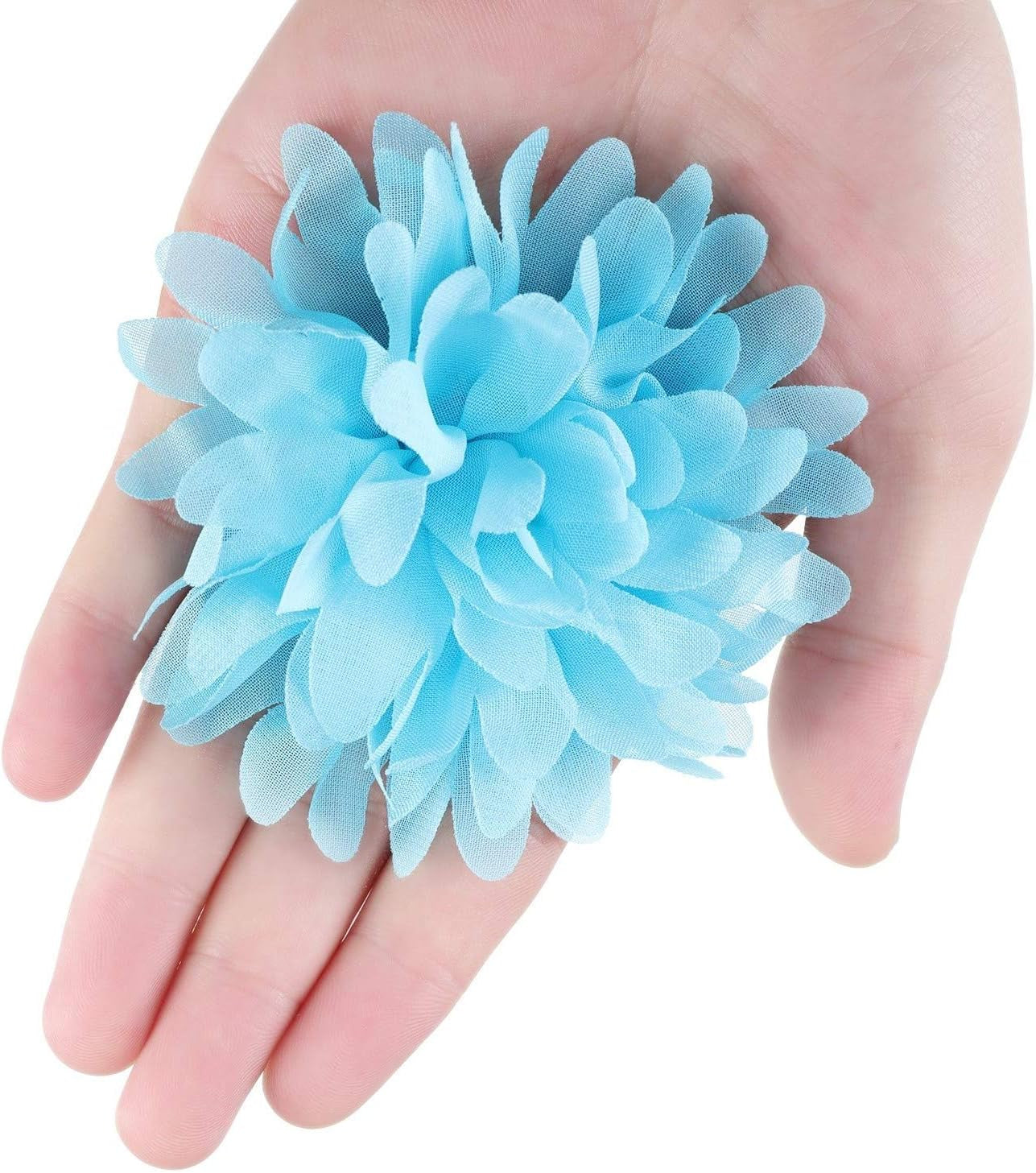 10 Cm/ 4 Inch 20 Pcs Pet Flower Collar Bow Dog Collar Dog Flower Accessory Multi Color Soft Chiffon Bow Tie Charms for Puppy Grooming Accessories