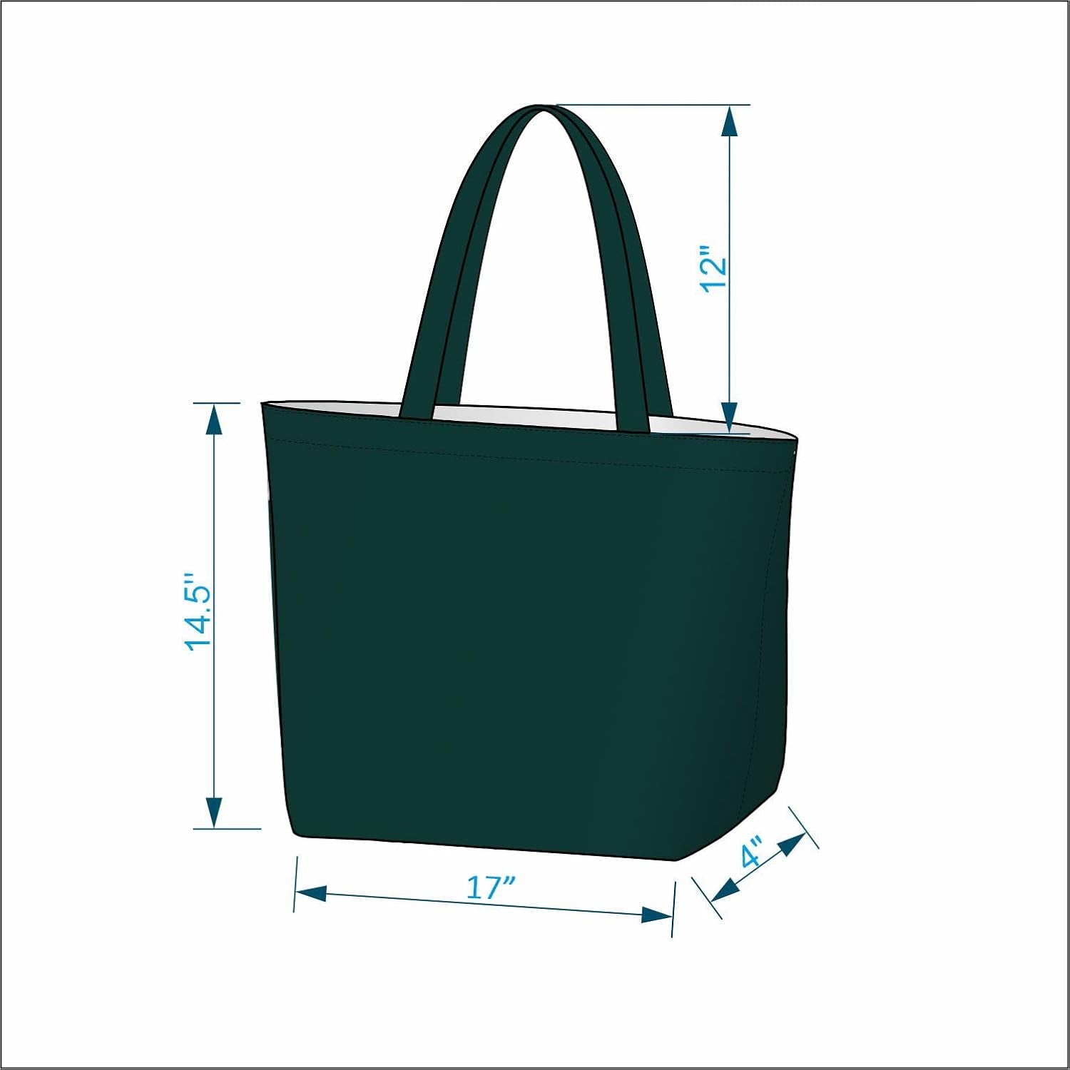 Aesthetic Canvas Tote Bag for Women Large Zipper Tote Bags with Pocket, Womens Tote Bag for Yoga, Work, Beach