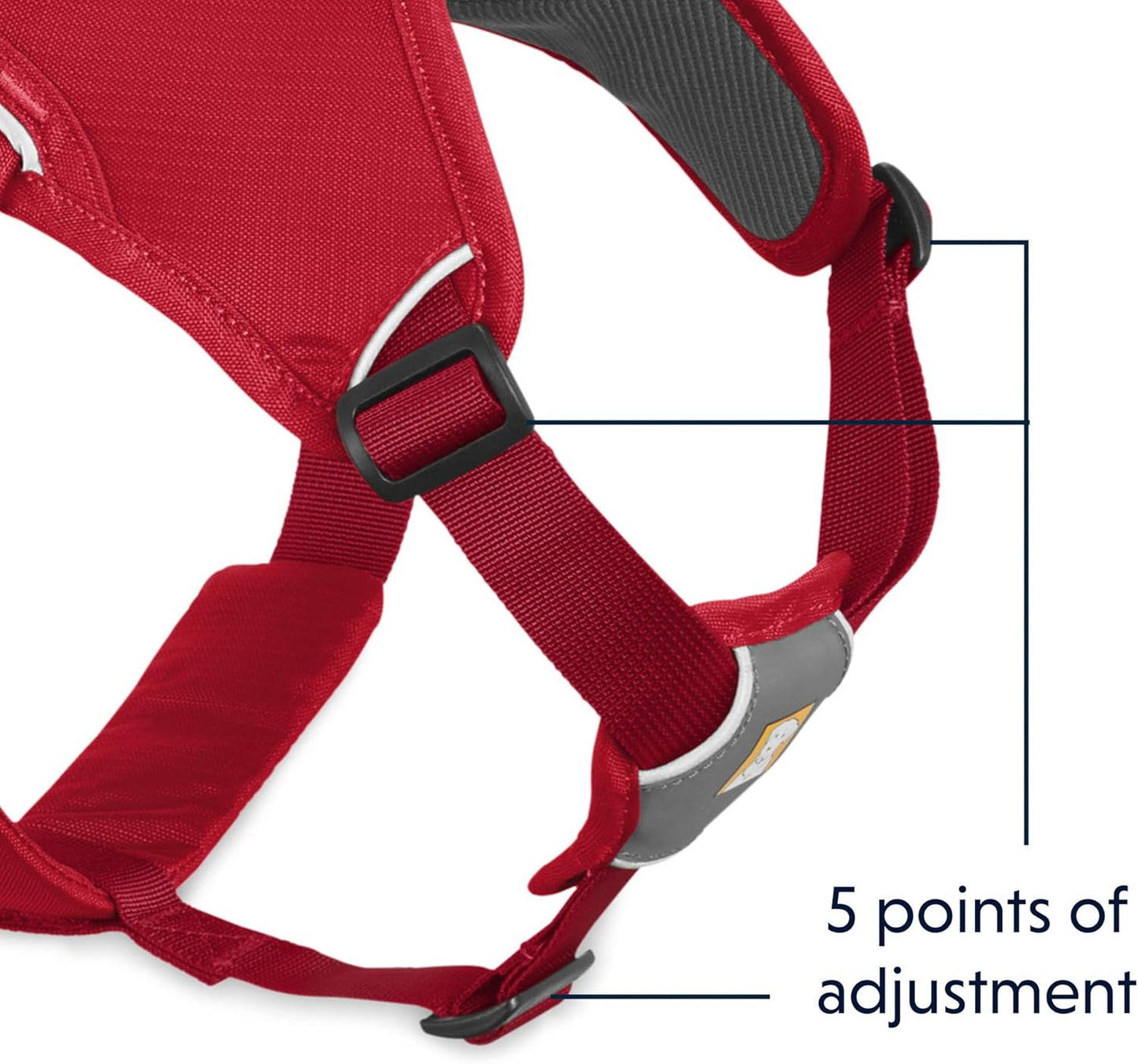 , Web Master, Multi-Use Support Dog Harness, Hiking and Trail Running, Service and Working, Everyday Wear, Red Currant, X-Small