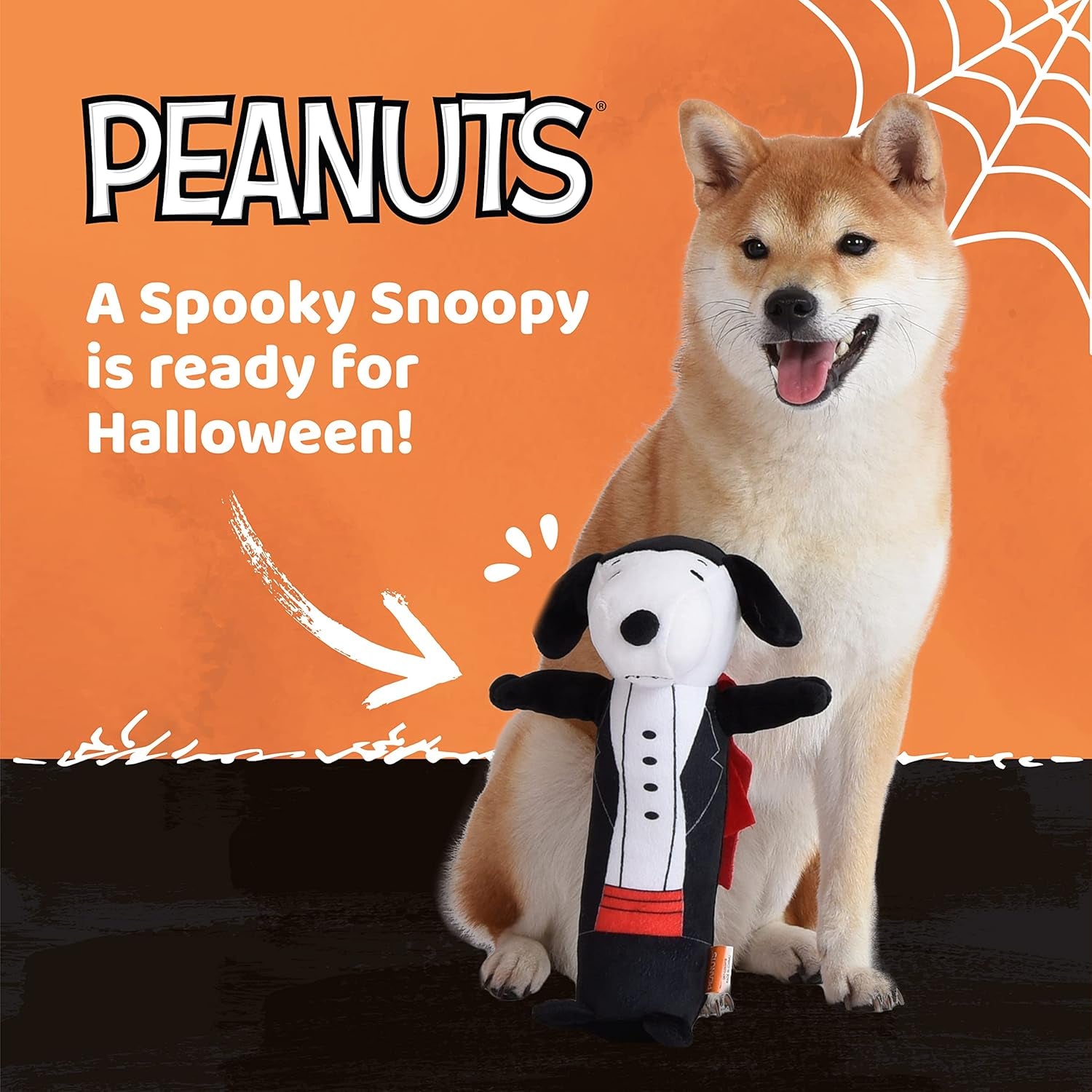 Snoopy Halloween Frankenbeagle & Snoopy Dracula Clipstrip, 12Pc |12' Large Dog Toys Bulk Order |Bobo Body Large Snoopy Plush Dog Toys for Pet Boutiques & Small Businesses, (FF15729)