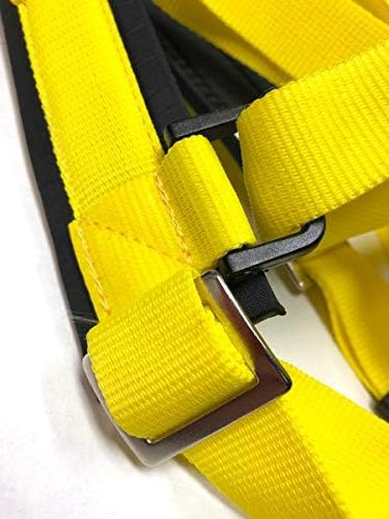 Adjustable Sled Pro Harness (Large, Yellow), Dog Harness Large Breed, Dog Pulling Harness, Giant Dog Harness, Sled Harness for Pulling, Great for Dog Joring