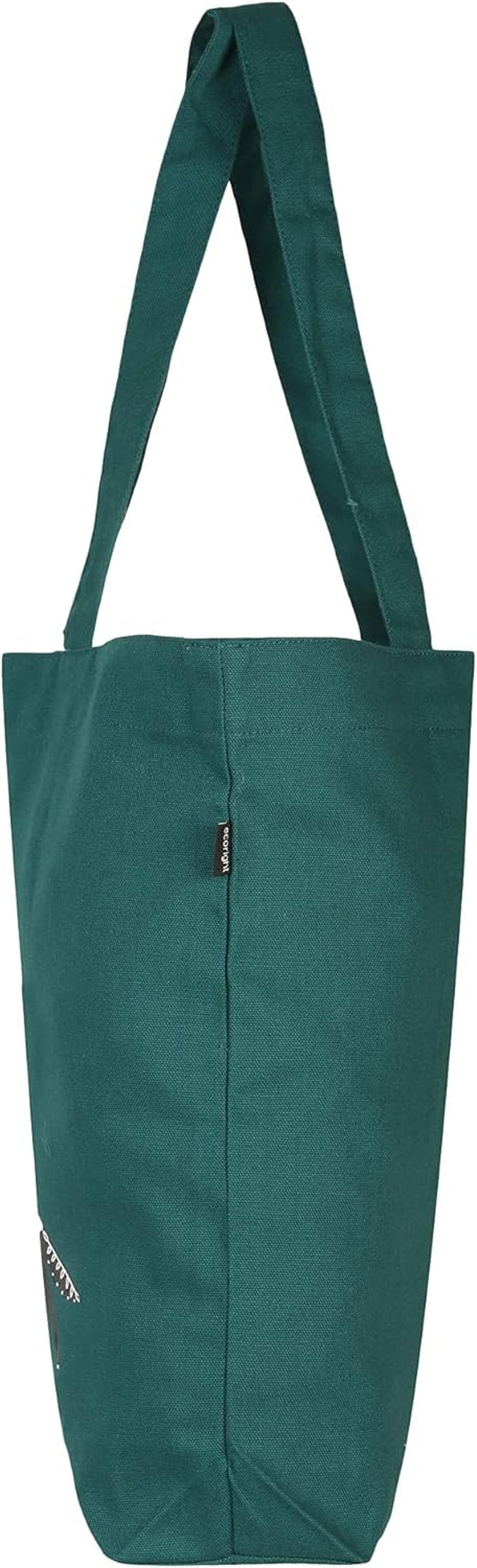 Aesthetic Canvas Tote Bag for Women Large Zipper Tote Bags with Pocket, Womens Tote Bag for Yoga, Work, Beach