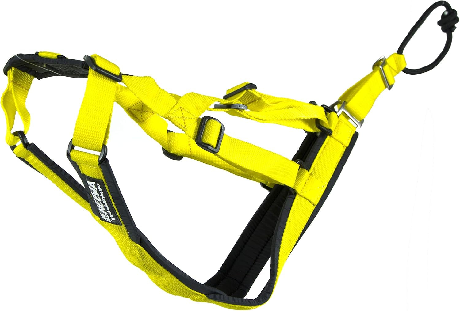 Adjustable Sled Pro Harness (Small, Yellow), Dog Harness Large Breed, Dog Pulling Harness, Giant Dog Harness, Sled Harness for Pulling, Great for Dog Joring