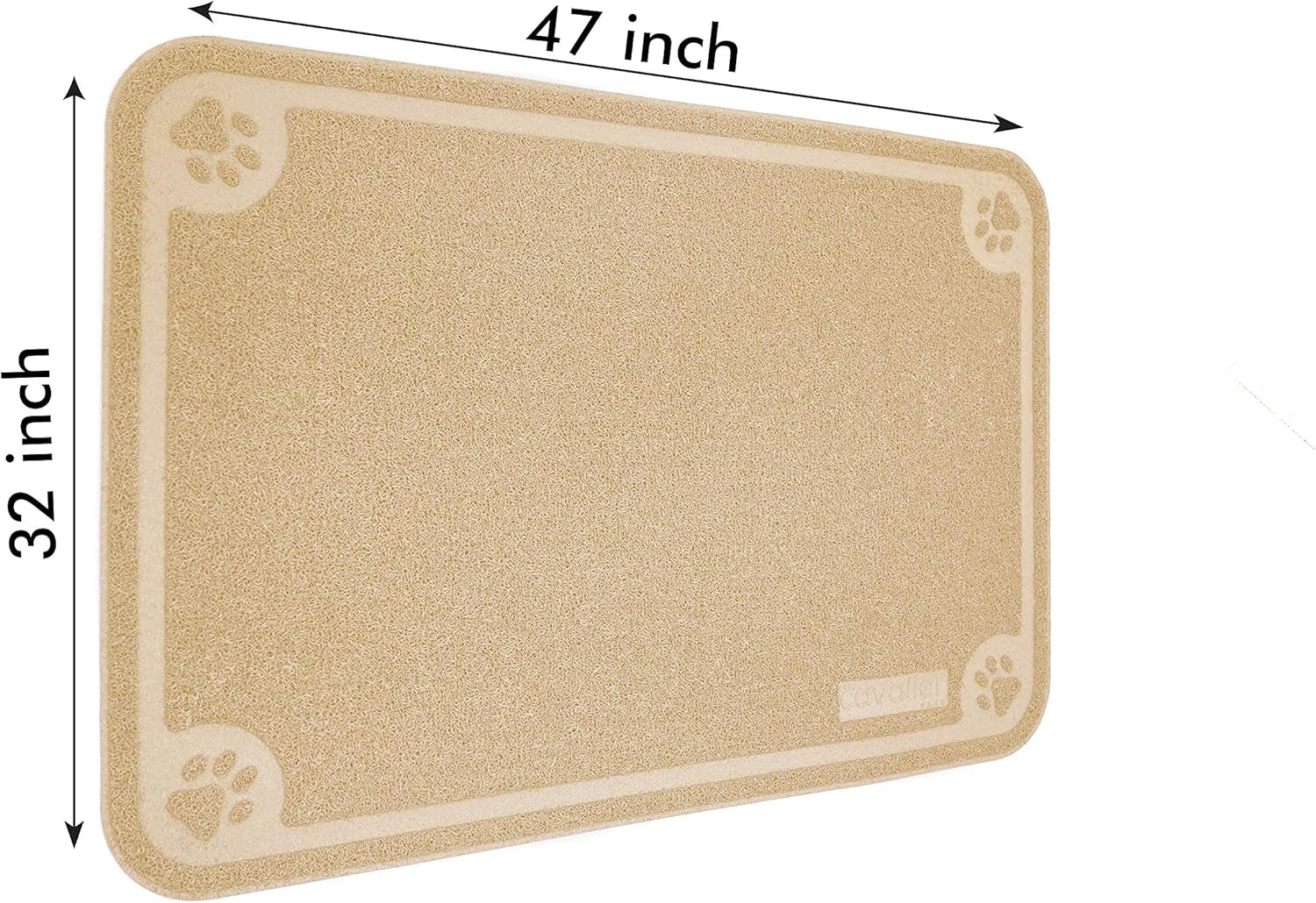 Bowl Mat for Cat and Dog, Silicone Non-Slip Absorbent Waterproof Dog Food Mat, Easy to Clean, Unique Paw Design