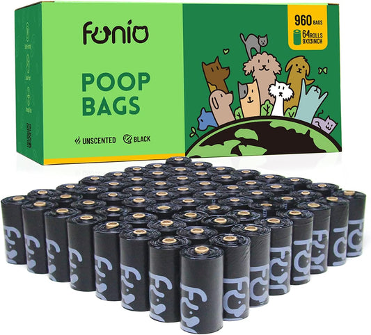 960 Count Dog Poop Bags, Super Value Pack, Unscented, Extra Thick and Leak Proof