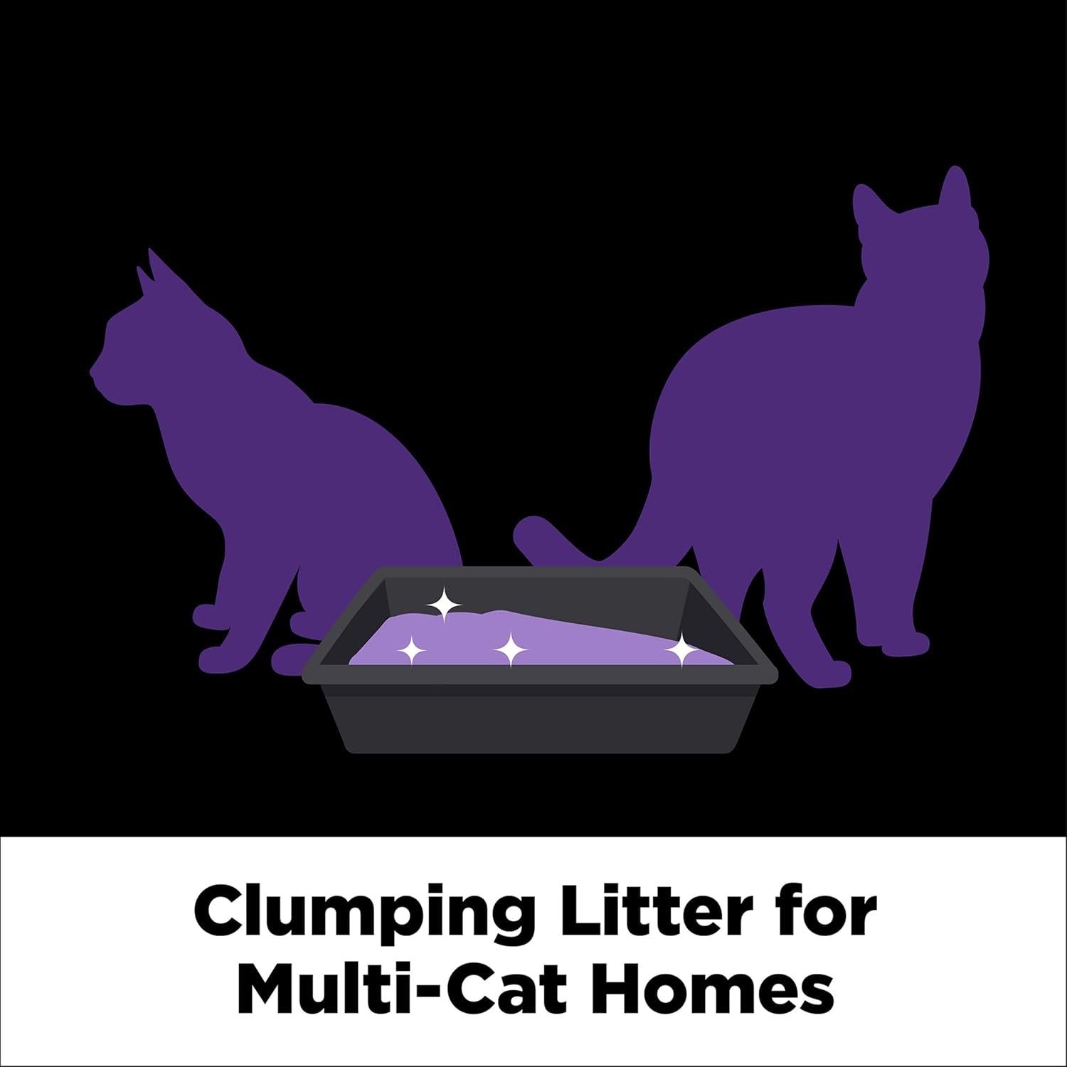 Clump & Seal SLIDE Platinum Multi-Cat Clumping Litter, Easy Clean, Superior Odor Control, 37 Lbs