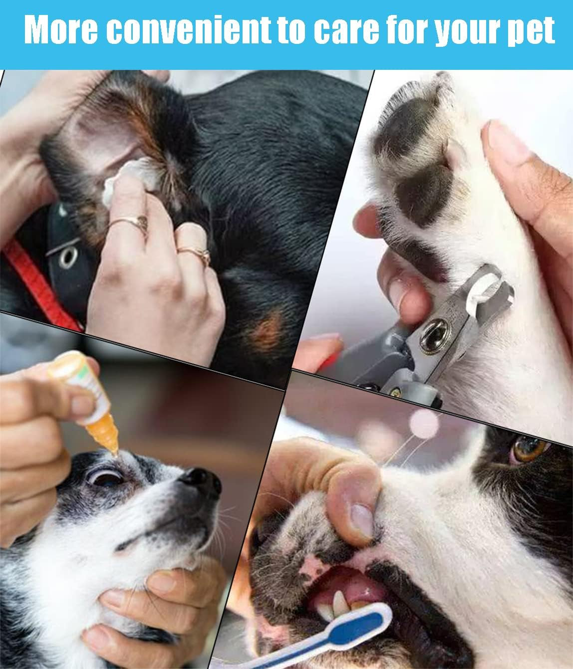 Pet Grooming Hammock with Anti-Splash Nail Clippers, Grooming Gloves,Dog Grooming Sling for Bathing Grooming and Nail Trimming-M, -Cwdc0001