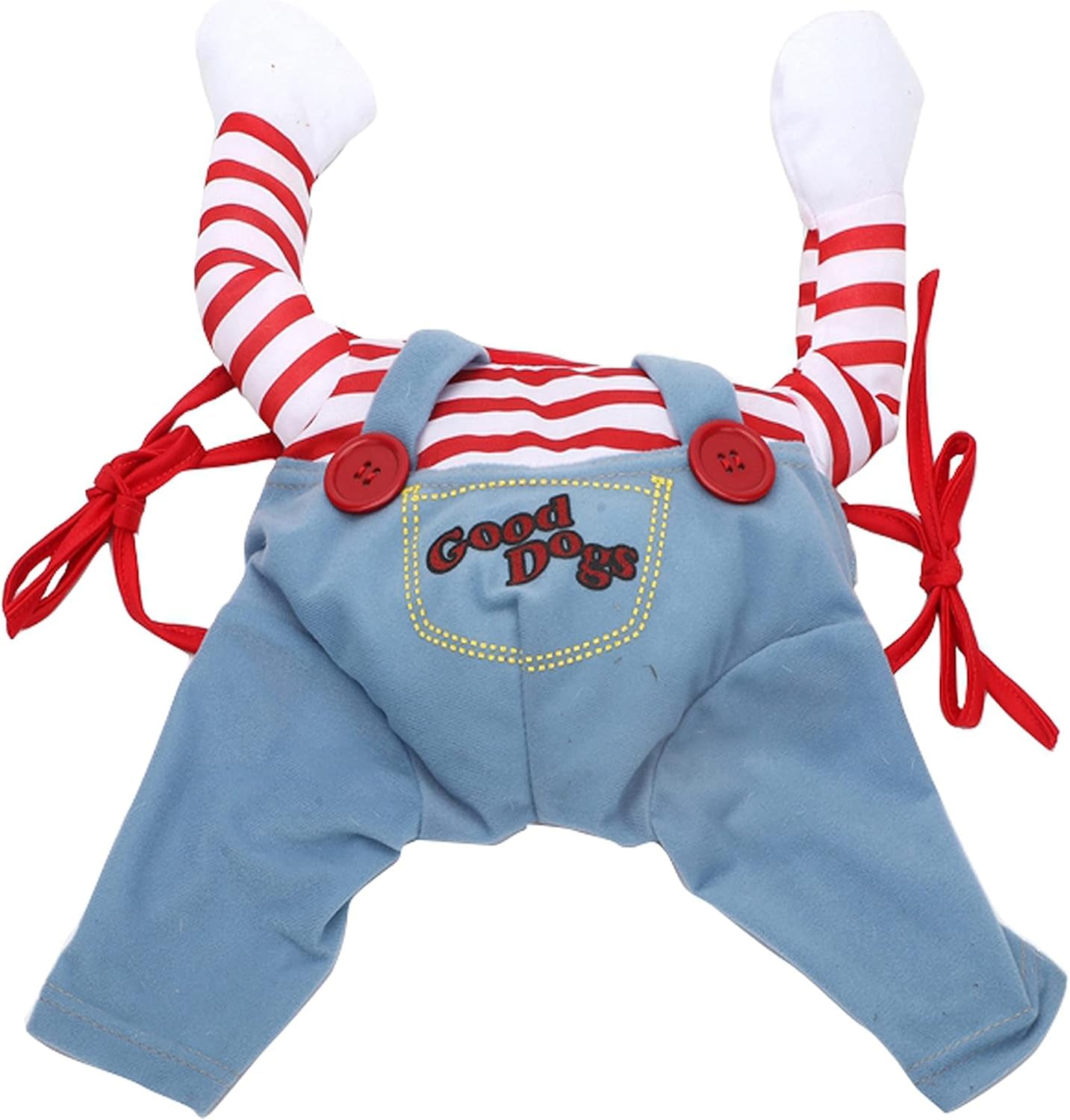Chucky Pet Clothes Costume Funny Pet Dog & Cat Costume Pet Cosplay Clothes (Large)