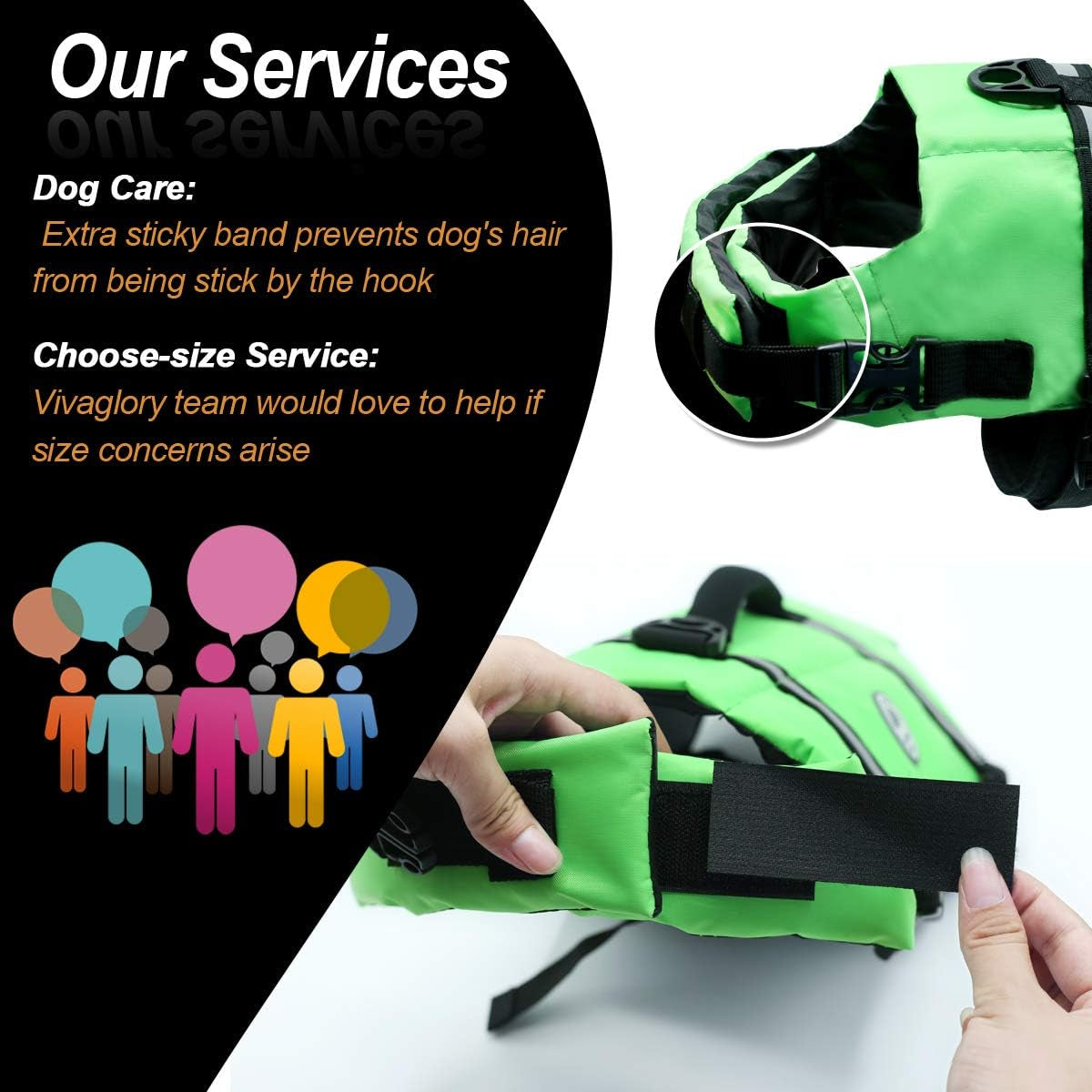 Rip Stop Dog Life Vest, Swimming Vest with Handle, Buoyancy for Doggy Puppy, Dog Life Jacket for Swimming & Boating, S, Bright Green