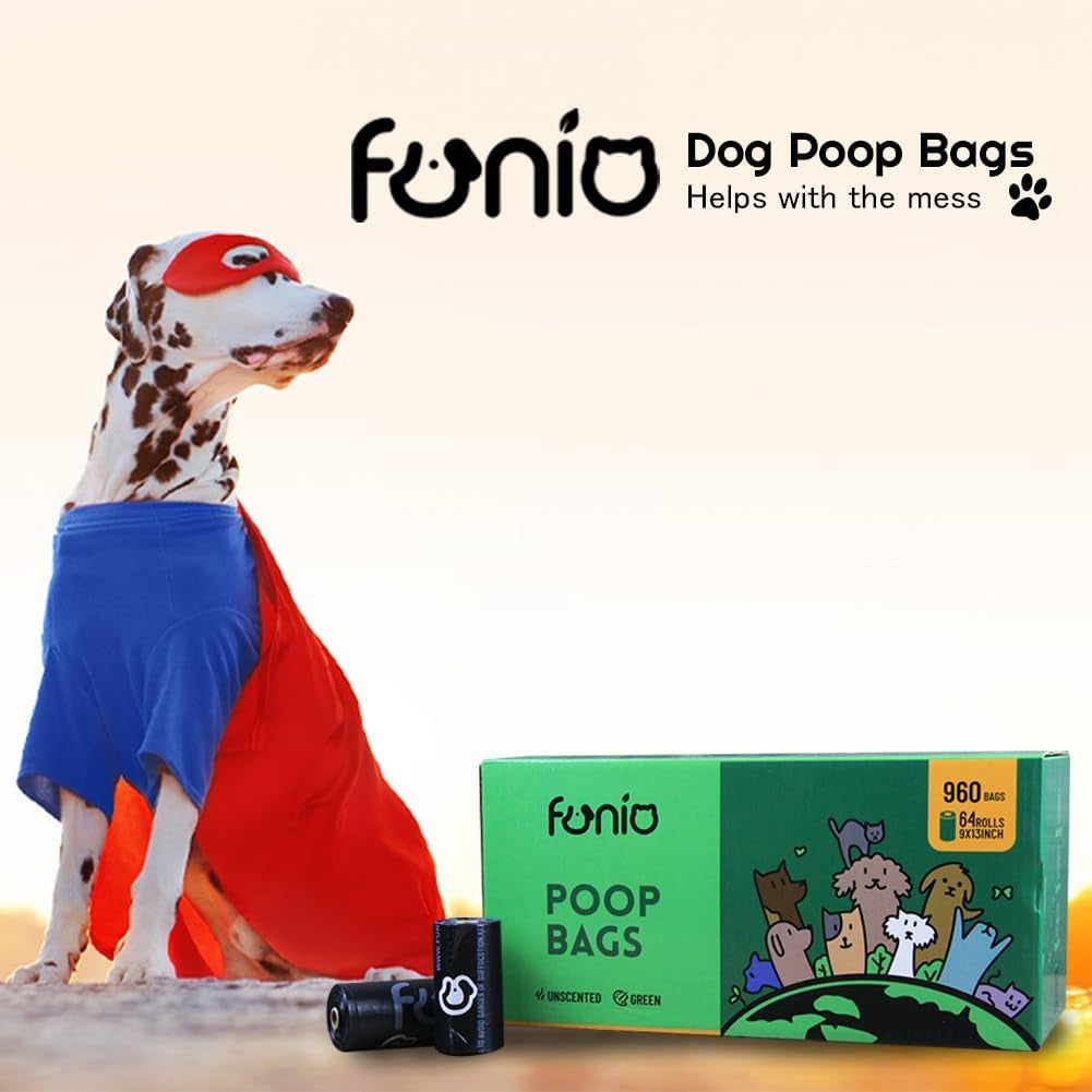 960 Count Dog Poop Bags, Super Value Pack, Unscented, Extra Thick and Leak Proof