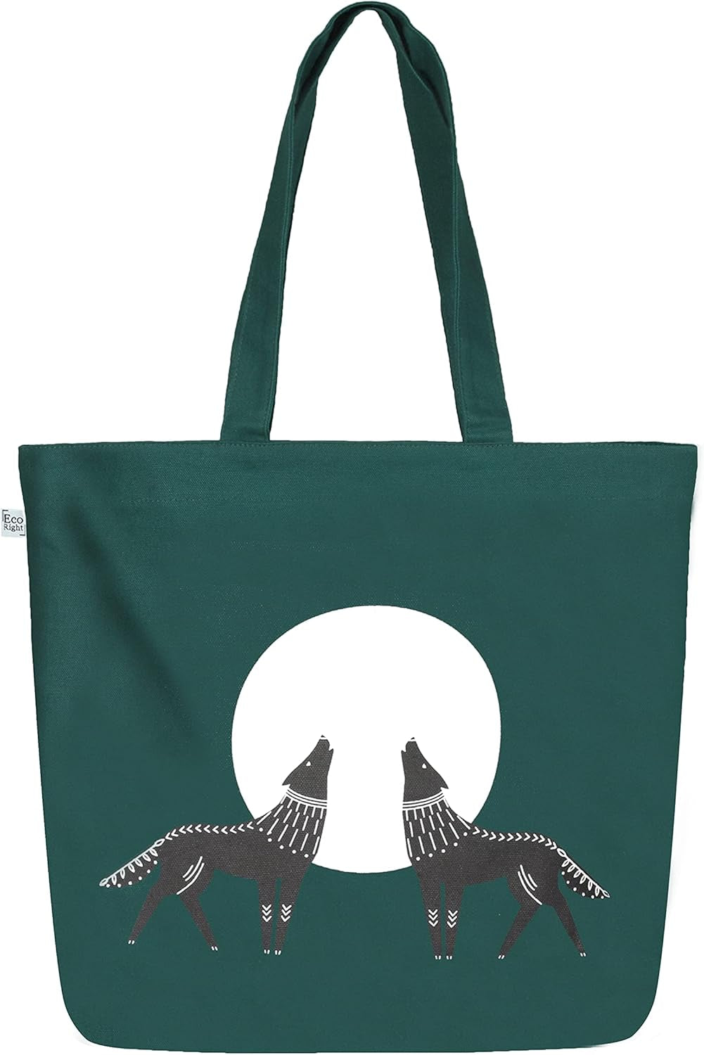 Aesthetic Canvas Tote Bag for Women Large Zipper Tote Bags with Pocket, Womens Tote Bag for Yoga, Work, Beach