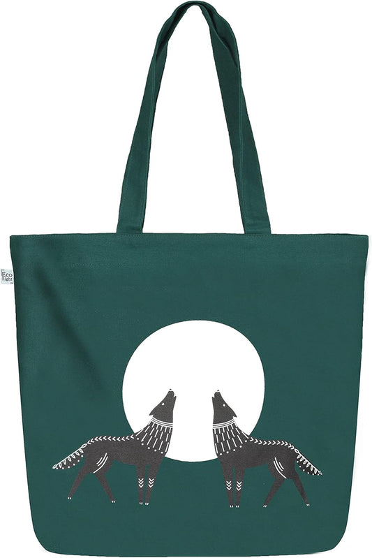 Aesthetic Canvas Tote Bag for Women Large Zipper Tote Bags with Pocket, Womens Tote Bag for Yoga, Work, Beach