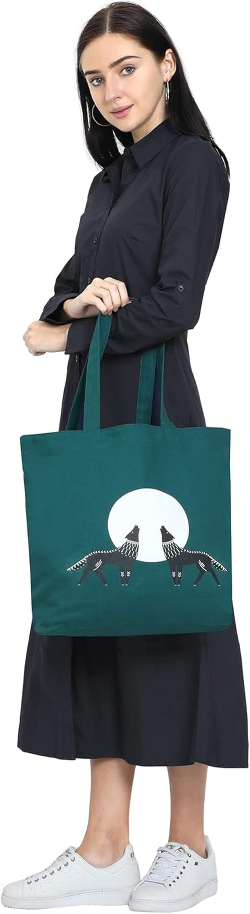 Aesthetic Canvas Tote Bag for Women Large Zipper Tote Bags with Pocket, Womens Tote Bag for Yoga, Work, Beach