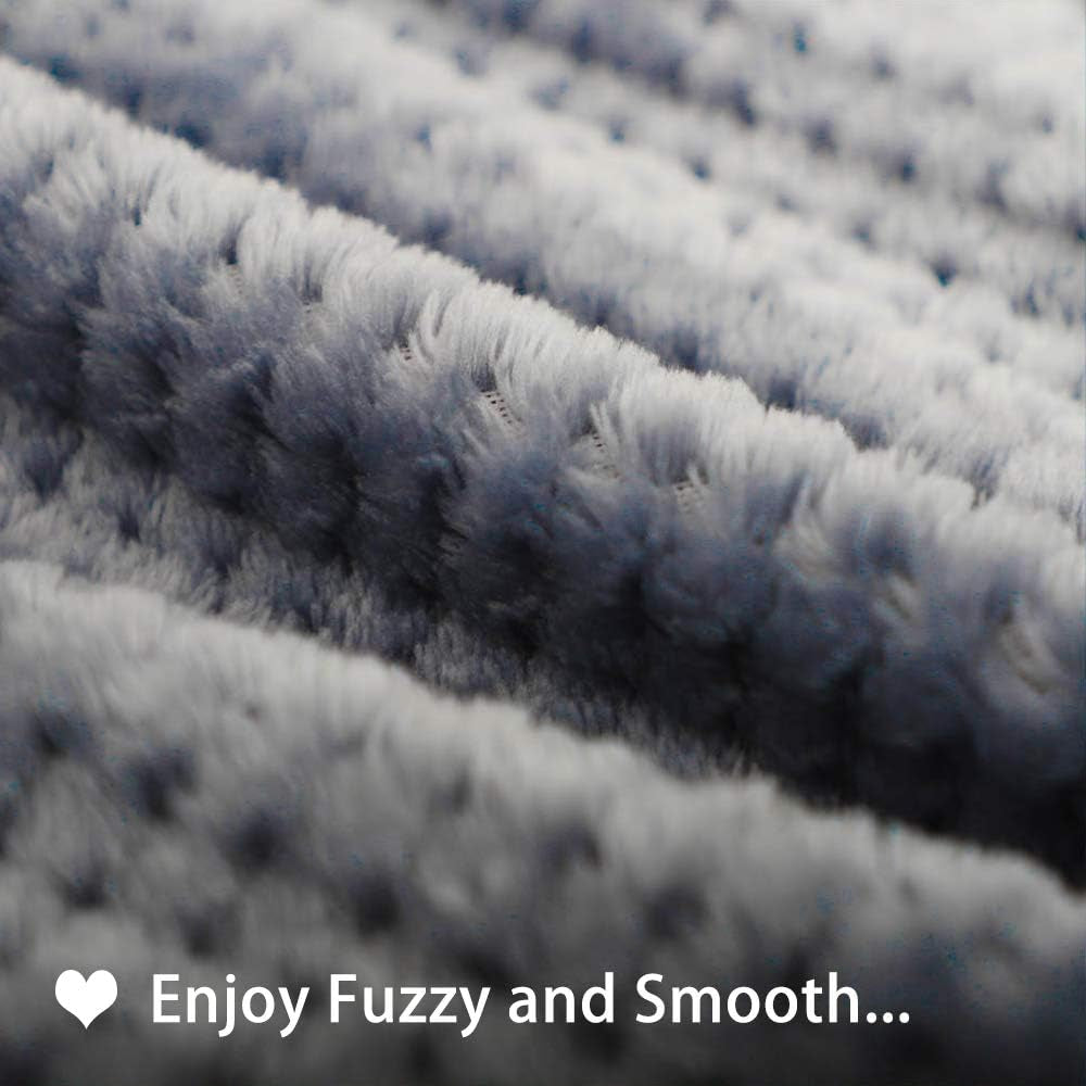 Dog Blankets for Small Dogs & Cats for Couch, Reversible Flannel Blankets for Pets 24X32 Inch,Cat Blankets for Indoor Cats Washable (Blue)