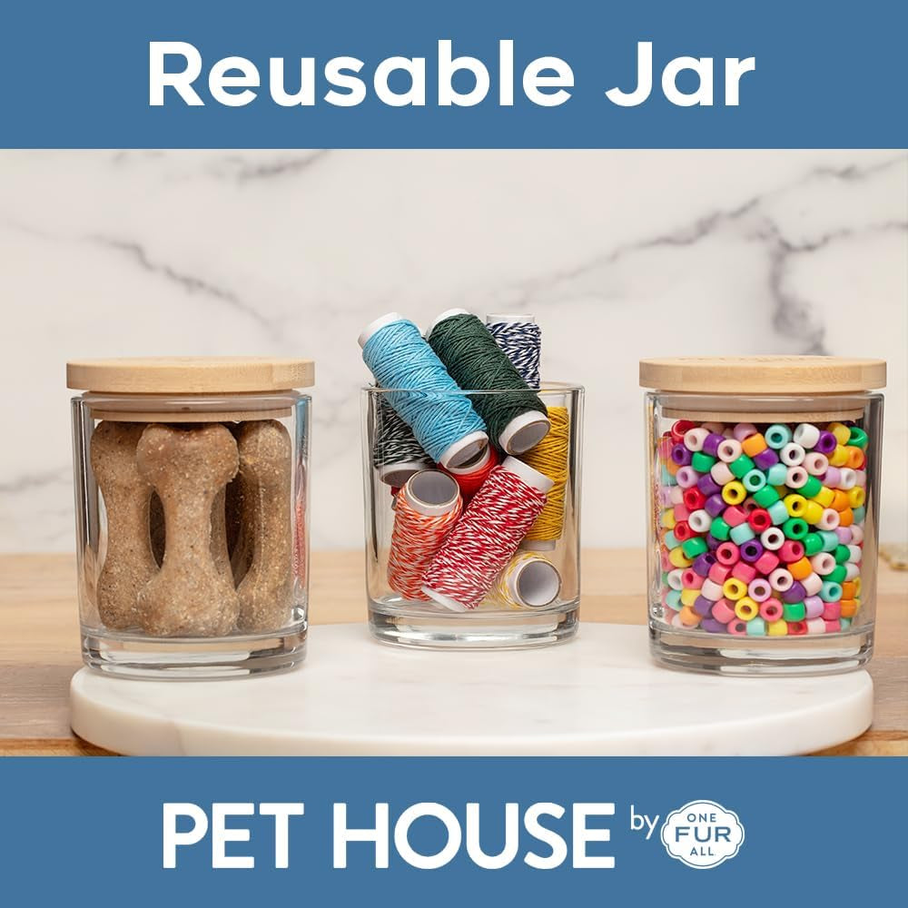 Pet House Pumpkin Candle, Plant-Based Scented Pet Odor Candle, Clean with a 60 Hour Burn Time - Pumpkin Spice, 2 Pack