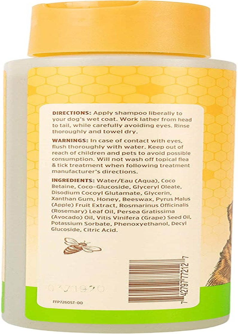 Deodorizing Dog Shampoo with Apple and Rosemary, 95% Natural Origin Formulas, Gentle Canine Cleanser for Smelly Pups, 2 Pk 16 Oz
